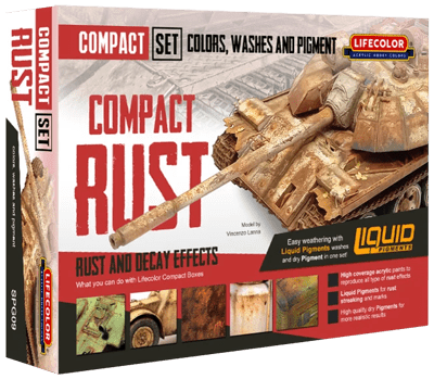 LifeColor Rust Compact Set (22ml x 6) - Scale Model Shed